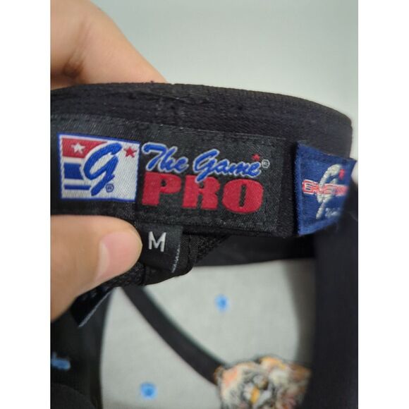 Vintage Houndz Fitted Mens M The Game Pro Hat Embroidered Dog Light Blue Cap - Picture 6 of 7